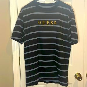 Guess Los Angeles Striped Shirt (black and blue)